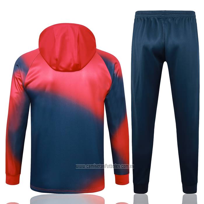 Chandal de Sudadera del Paris Saint-Germain Nino 2023-2024 Rojo y Azul
